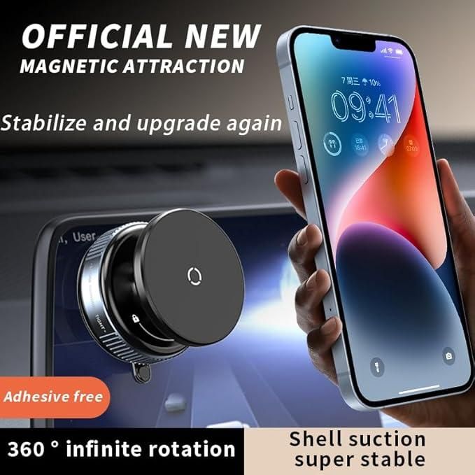 Compact Silicone Magnetic Car Phone Holder