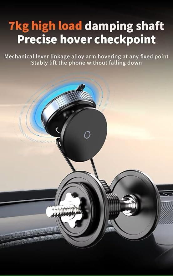 Compact Silicone Magnetic Car Phone Holder