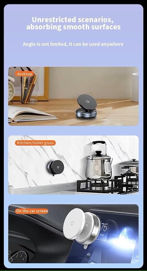 Compact Silicone Magnetic Car Phone Holder