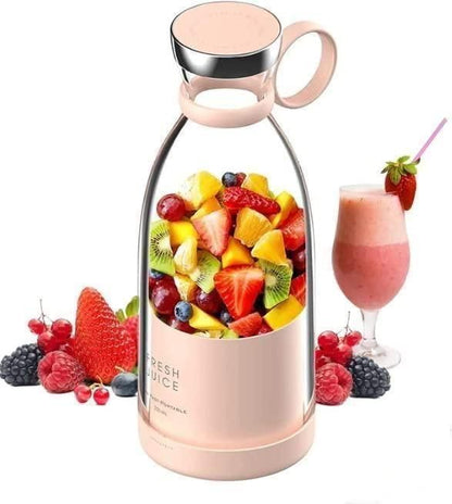 Mini Portable Juicer Blender - 6 Blade USB Rechargeable Juicer Blender