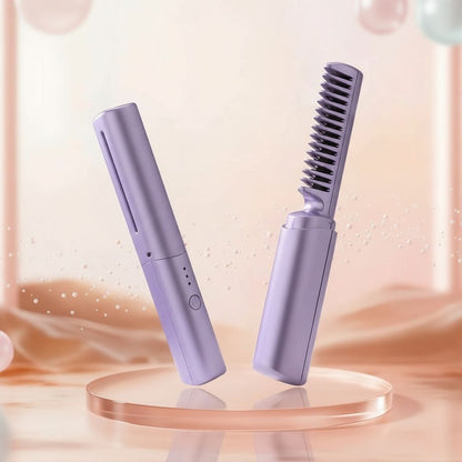 Meneflix Frizz-Free  Mini — Cordless Rechargeable Hair Straightener & Hot Comb