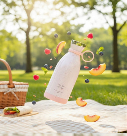 Mini Portable Juicer Blender - 6 Blade USB Rechargeable Juicer Blender